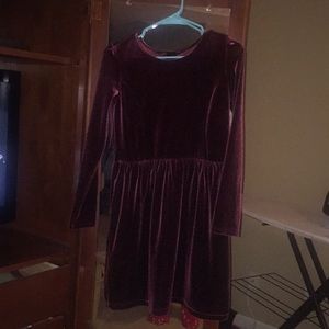 Gap Girls xxl velvet plum dress